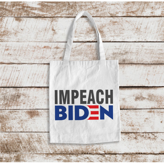 Political Humor Tote - Impeach Biden - Canvas Tote Bag