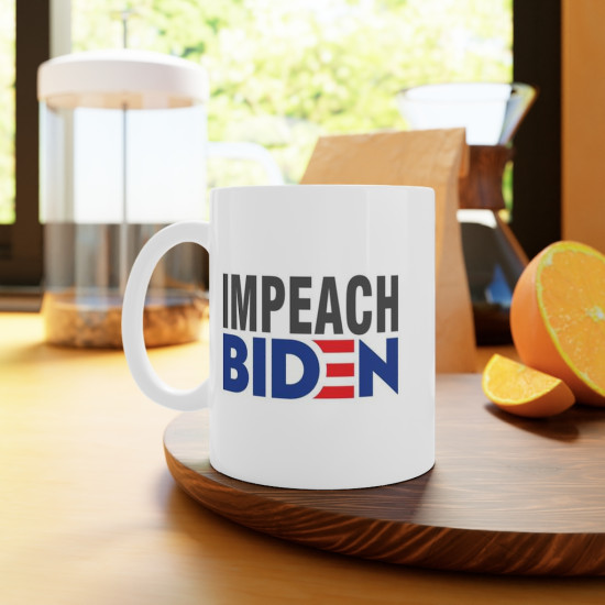 Impeach Biden Political Satire Mug - 11 Ounce